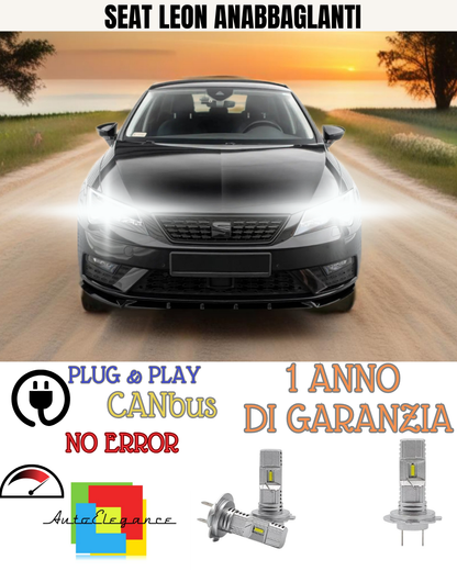 🔥KIT FULL LED  SEAT LEON H7 6000K BIANCO ANABBAGLIANTI 🔥