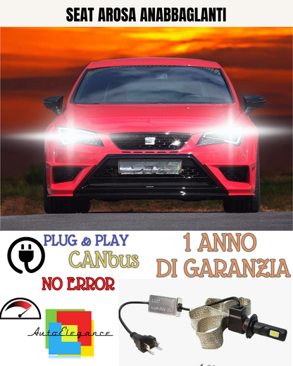 🔥KIT LED SEAT AROSA H7 6000K 6400 LUMEN ANABBAGLIANTI🔥