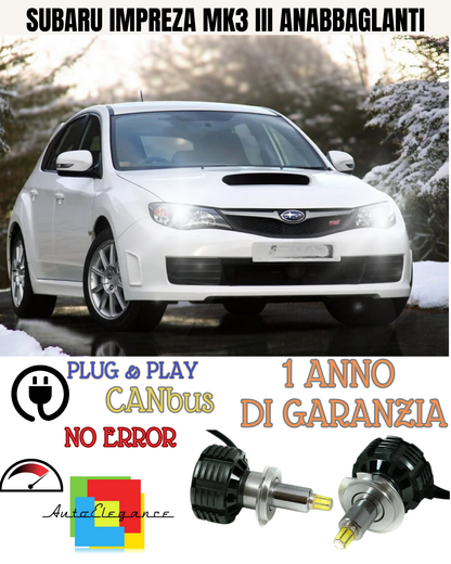🔥Kit LED CANBUS H7 a LED completo per Lenticolari per Subaru Impreza Mk3 III 🔥