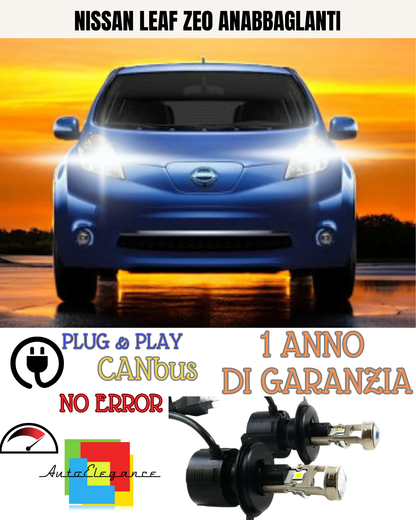 🔥KIT BI-LED H4 NISSAN LEAF ZE0 18000 6000K ANABBAGLIANTI🔥