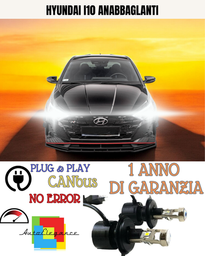 🔥KIT BI-LED H4 HYUNDAI I10 18000 6000K ANABBAGLIANTI🔥