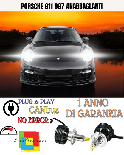 🔥KIT LED PORSCHE 911 997 H7 9600 LUMEN 6000K BIANCO ANABBAGLIANTI🔥