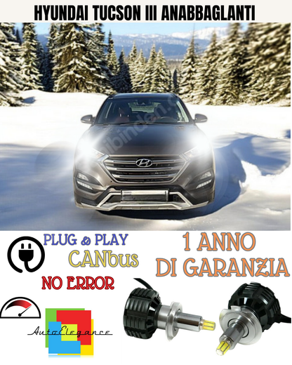 🔥FULL LED KIT ANABABAGLIA H7 6000K LED CANBUS FOR LENTICULARS 360HYUNDAI TUCSON🔥