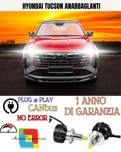 ✨KIT LED HYUNDAI TUCSON H7 6000K  BIANCO  ANABBAGLIANTI✨