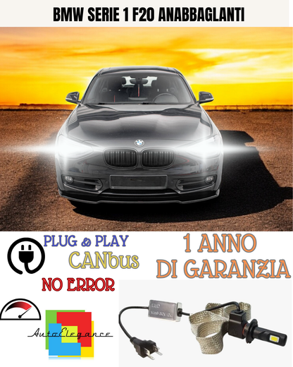 🔥KIT LED BMW SERIE 1 F20  H7 6000K BIANCO ANABBAGLIANTI🔥
