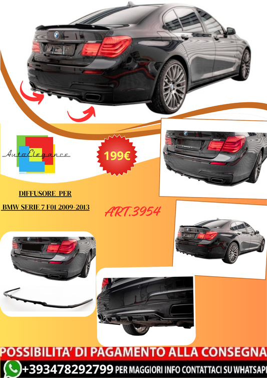 💫ART.3954 Diffusore per BMW Serie 7 F01 2009-2013💫