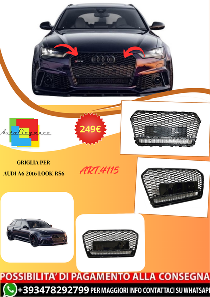💫 ART.4115 Griglia per Audi A6 2016 Look RS6💫