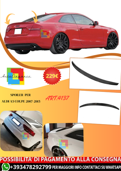💫ART.4137 Spoiler (Carbonio) per Audi A5 Coupe 2007-2015💫