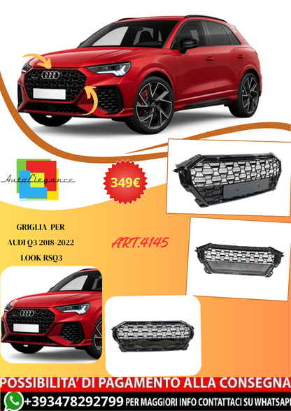 💫ART.4145 Griglia per Audi Q3 2018-2022 Look RSQ3💫