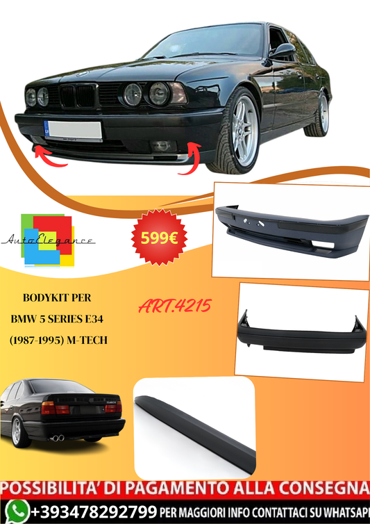 💫ART.4215 BodyKit adatto per BMW 5 Series Sedan / Touring E34 87-95 M-Tech💫