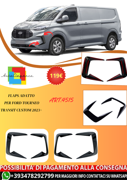 💫ART.4515 Flaps adatto per Ford Tourneo Transit Custom 2023+ 💫