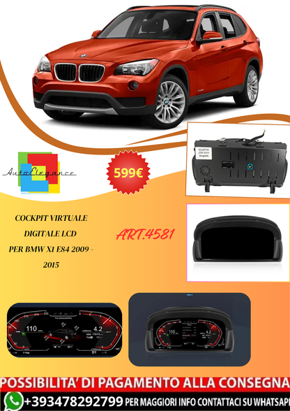 💫ART.4581 Cockpit Virtuale Digitale LCD per BMW X1 E84 2009 - 2015💫
