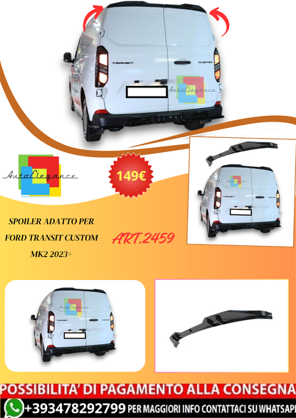 💫ART.2459 SPOILER ADATTO PER FORD TRANSIT CUSTOM MK2 2023+💫