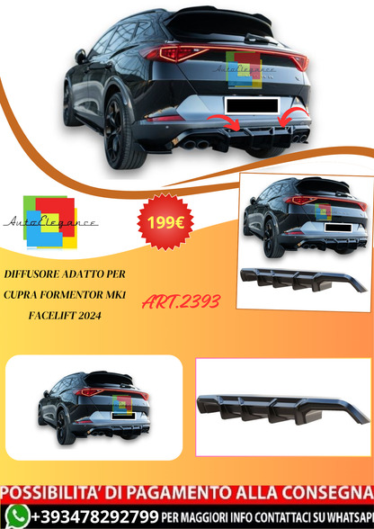 💫ART.2393 DIFFUSORE ADATTO PER CUPRA FORMENTOR MK1 FACELIFT 2024💫