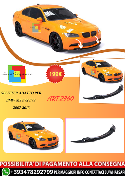 💫ART.2360 SPLITTER ADATTO PER BMW M3 E92 E93 2007-2013💫