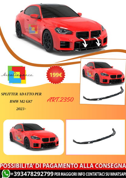 💫ART.2350 SPLITTER ADATTO PER BMW M2 G87 2023+💫
