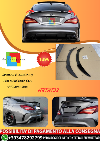 💫ART.4732 Spoiler (Carbonio) per Mercedes CLA AMG 2013-2018💫