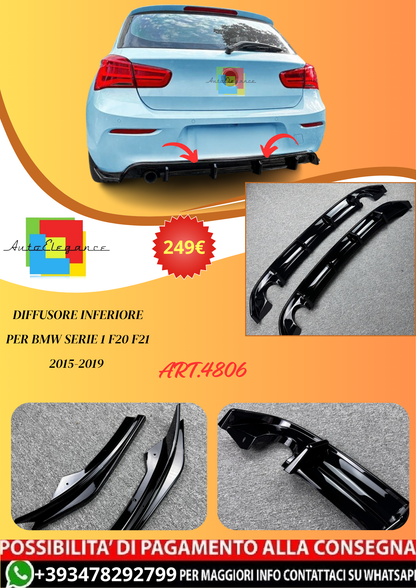 💫ART.4806 Diffusore Inferiore per BMW Serie 1 F20 F21 2015-2019💫