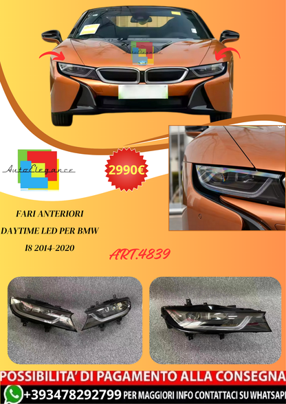 💫ART.4839 Fari Anteriori Daytime LED per BMW i8 2014-2020💫