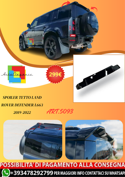 💫ART.5093 Spoiler Tetto Land Rover Defender L663 2019-2022💫
