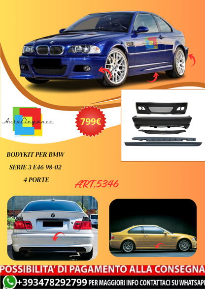 💫ART.5346 Bodykit per BMW Srie 3 E46 98-02 4 Porte💫