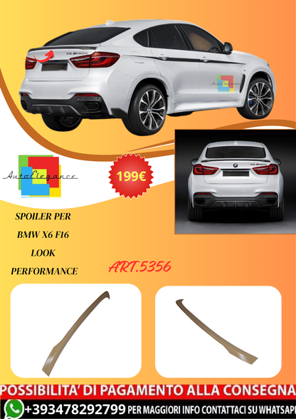 💫ART.5356 Spoiler per BMW X6 F16 Look Performance💫