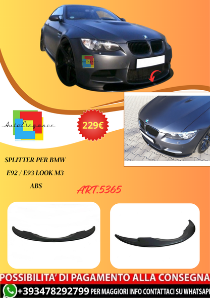 💫ART.5365 Splitter per BMW E92 / E93 Look M3 ABS💫