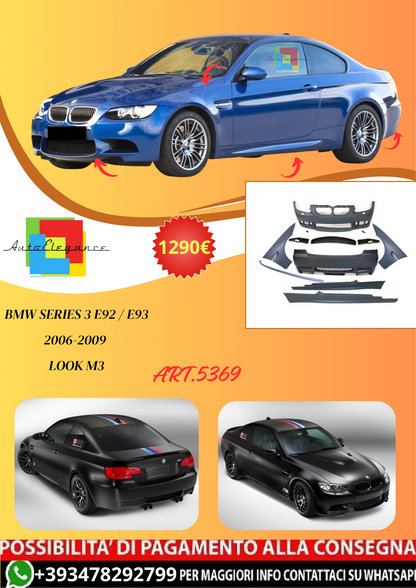 💫ART.5369 BMW Series 3 E92 / E93 2006-2009 Look M3💫