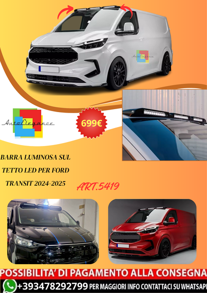 💫ART.5419 Barra Luminosa sul Tetto LED per Ford Transit 2024-2025💫