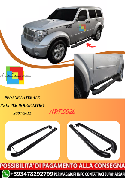 💫ART.5526 Pedane Laterale Inox per Dodge Nitro 2007-2012💫