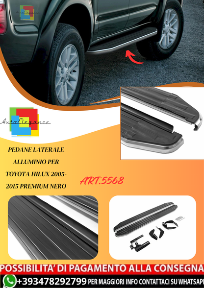 💫ART.5568 Pedane Laterale Alluminio Per Toyota Hilux 2005-2015 Premium RIVAL 💫