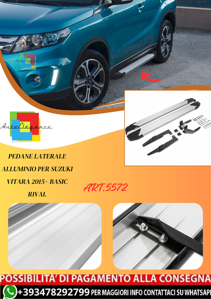 💫ART.5572 Pedane Laterale Alluminio per Suzuki Vitara 2015+ Basic RIVAL 💫