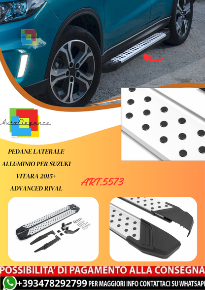 💫ART.5573 Pedane Laterale Alluminio per Suzuki Vitara 2015+ ADVANCED RIVAL💫