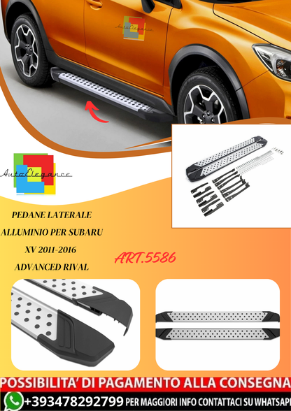 💫ART.5586 Pedane Laterale Alluminio per Subaru XV 2011-2016 Advanced RIVAL💫