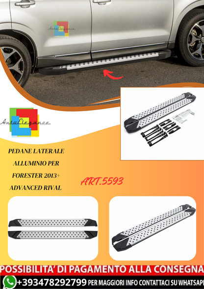 💫ART.5593 Pedane Laterale Alluminio per Forester 2013+ Advanced RIVAL💫