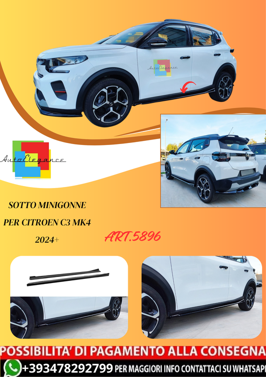 💫ART.5896 Sotto Minigonne per Citroen C3 Mk4 2024+💫