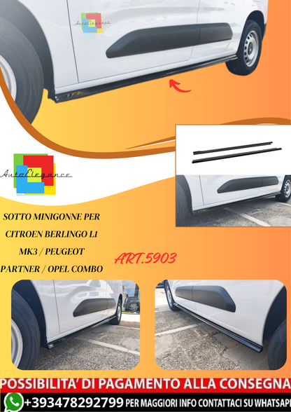 💫ART.5903 Sotto Minigonne per Citroen Berlingo L1 Mk3💫