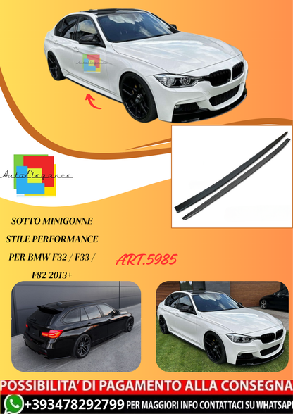 💫ART.5985 SOTTO MINIGONNE STILE PERFORMANCE per BMW F32 / F33 / F82 2013+💫