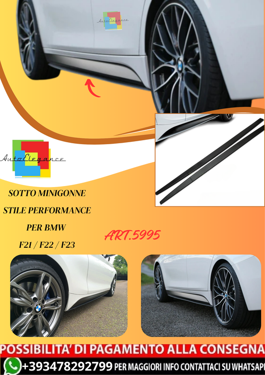 💫ART.5995 SOTTO MINIGONNE STILE PERFORMANCE per BMW F21 / F22 / F23💫