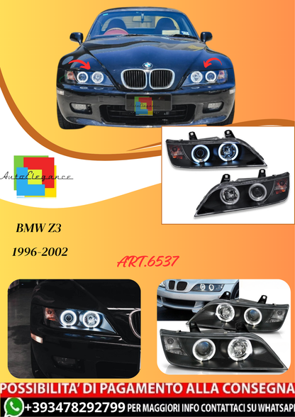 💫ART.6537 FARI OCCHI D'ANGELO NERI per BMW Z3 1996-2002💫