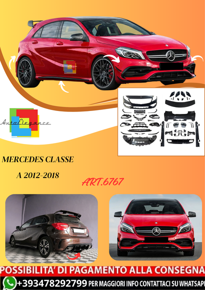 💫ART.6767 Bodykit A45 AMG Look per Mercedes Classe A 2012-2018💫