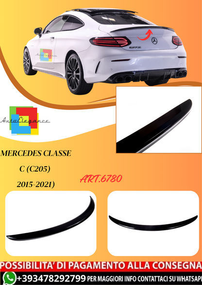 💫ART.6780 Spoiler Posteriore C63 AMG Look per Classe C (C205) 2015-2021💫