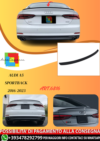 💫ART.6816 Spoiler Posteriore Sportivo per Audi A5 Sportback 2016-2023💫