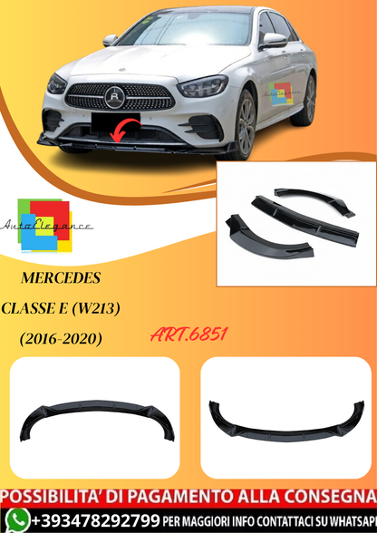 💫ART.6851 Splitter Anteriore AMG-Line per Mercedes Classe E (W213) (2016-2020)💫