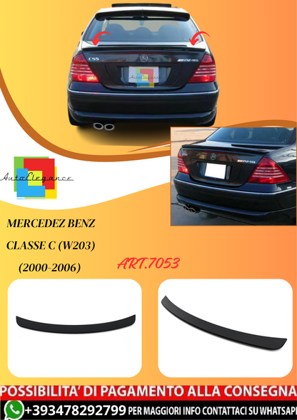 💫ART.7053 Spoiler Posteriore per Mercedes Classe C (W203) (2000-2006) 💫