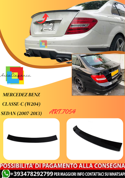 💫ART.7054 Spoiler Posteriore per Mercedes Classe-C (W204) Sedan (2007-2013)💫