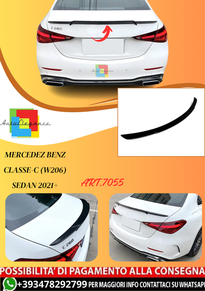 💫ART.7055 Spoiler Posteriore Brabus Look Classe-C (W206) Sedan 2021+💫
