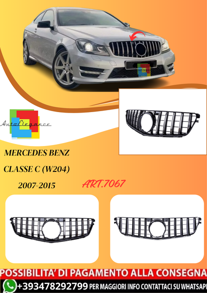 💫ART.7067 Griglia Anteriore Panamericana GT per Classe C (W204) 2007-2015💫