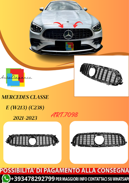 💫ART.7098 Griglia Panamericana Nera GT Classe E (W213) (C238) 2021-2023💫