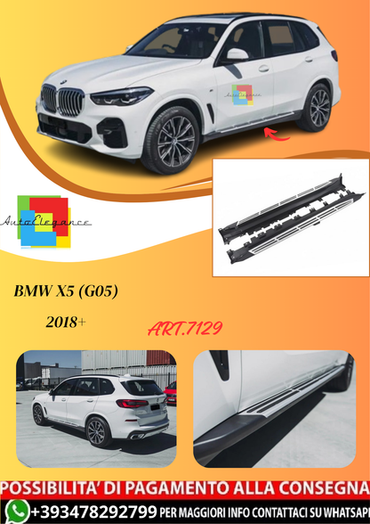 💫ART.7129 Pedane Laterali in Alluminio per BMW X5 (G05) 2018+💫